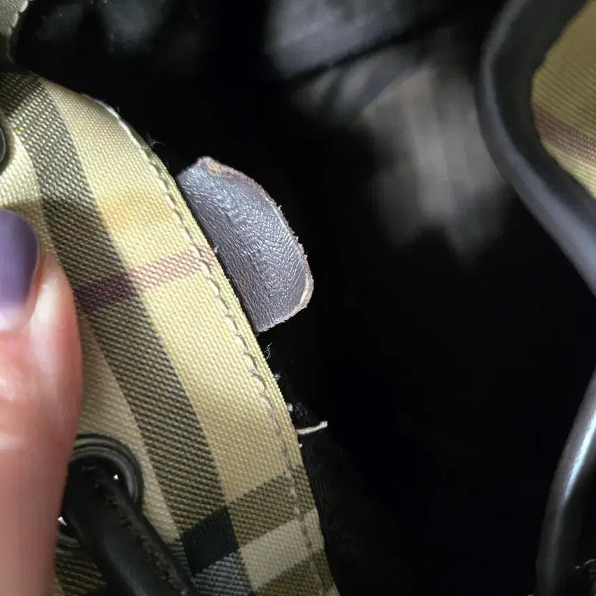 [BUNJANG] Burberry Check Bucket Shoulder Bag / 버버리 체크 버킷백 숄더백
