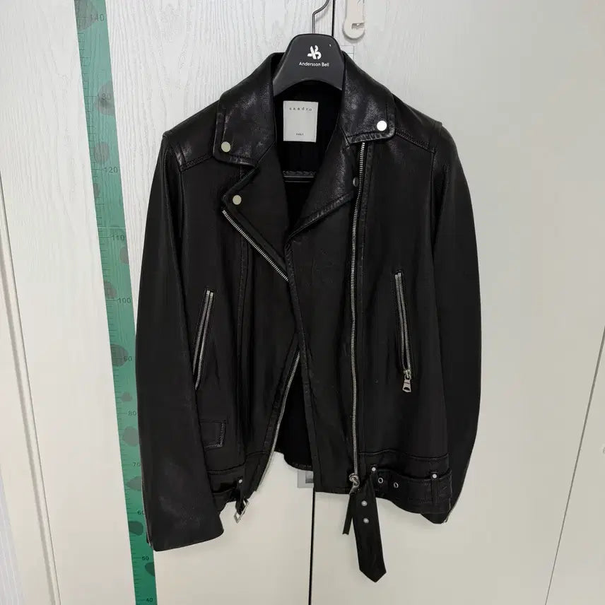 [BUNJANG] Sandro Leather Jacket / 산드로 양가죽 가죽자켓 43호 (정가 99만원)