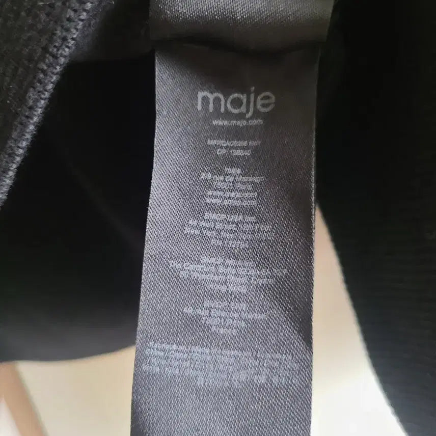 [BUNJANG] MAJE Lace Collar Black Cardigan / MAJE마쥬 레이스 칼라 블랙 가디건