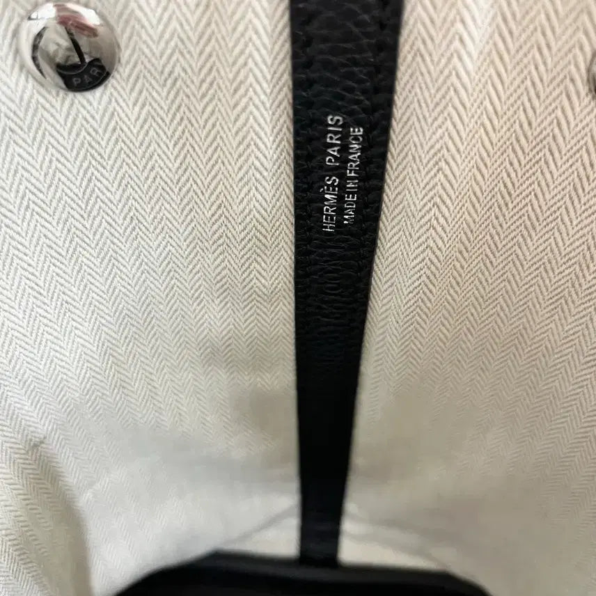 [BUNJANG] H Black Leather Tote Bag / H 블랙 가죽 토트백 여성 가방