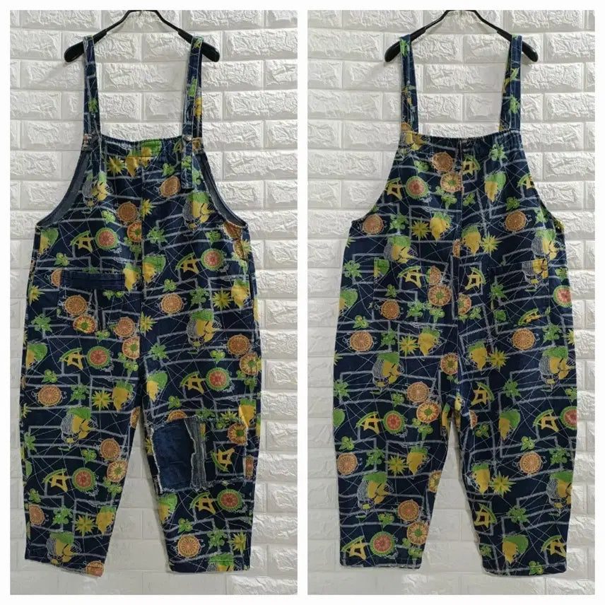 [BUNJANG] Denim Jumpsuit / 원형패턴 데님 점프수트
