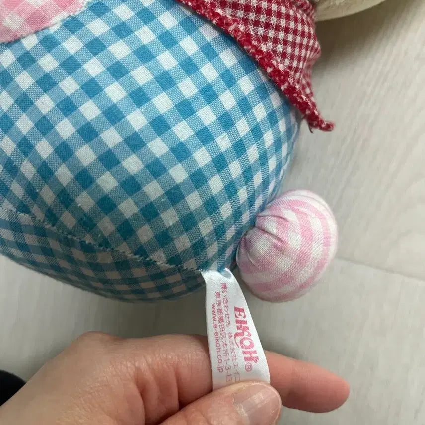 [BUNJANG] Vintage Checkered Usahana Doll / 고전 체크무늬 우사하나