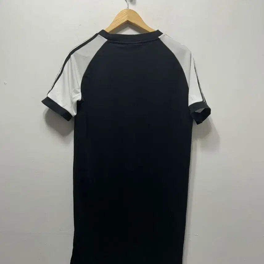 [SOLD OUT] 아디다스 삼선 반팔 롱 원피스 블랙 S