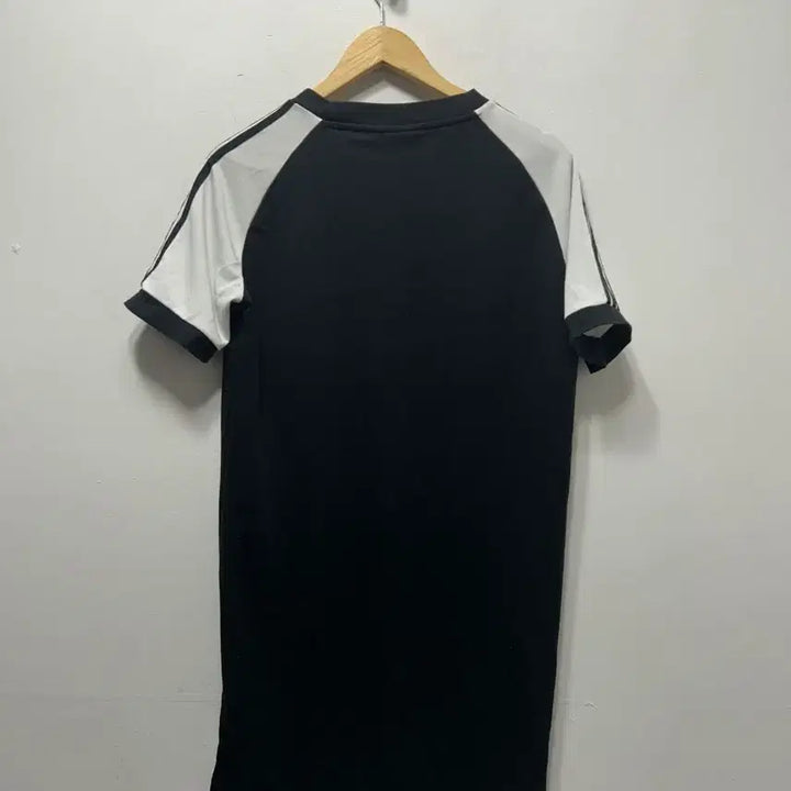[SOLD OUT] 아디다스 삼선 반팔 롱 원피스 블랙 S