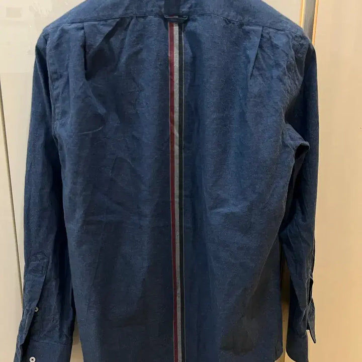 [BUNJANG] Thom Browne 25FW Three-Stripe Cotton Shirt / 25fw 톰브라운 백삼선 청셔츠