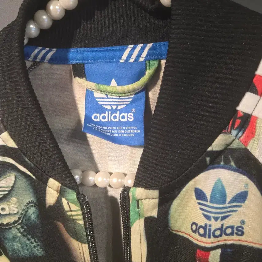 [BUNJANG] Adidas Three Stripes All-Over Print Track Top / 아디다스 삼선 트랙탑 올오버 프린팅