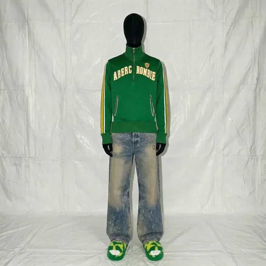 [BUNJANG] Abercrombie &amp; Fitch Half Zip Up Jersey / abercrombie half zip up jersey