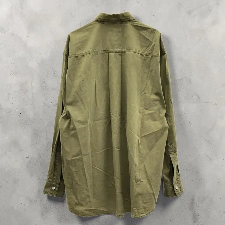 [BUNJANG] Heril Ripstop Workshirt Khaki / 헤릴 립스탑 워크셔츠 카키