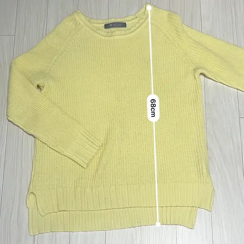 [BUNJANG] Light Yellow Knit Sweater / 연노랑 니트