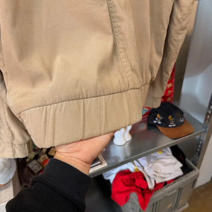 [BUNJANG] Calvin Klein Double Collar Two-Pocket Bomber Jacket / 캘빈 클라인 이중카라 투포켓 봄버 자켓