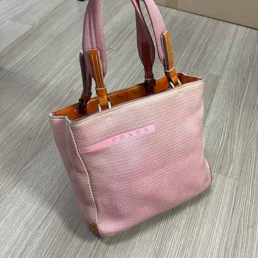 [BUNJANG] Prada Sport Pink Tote Bag (2000s) / 2000s 프라다스포츠 핑크 토트백