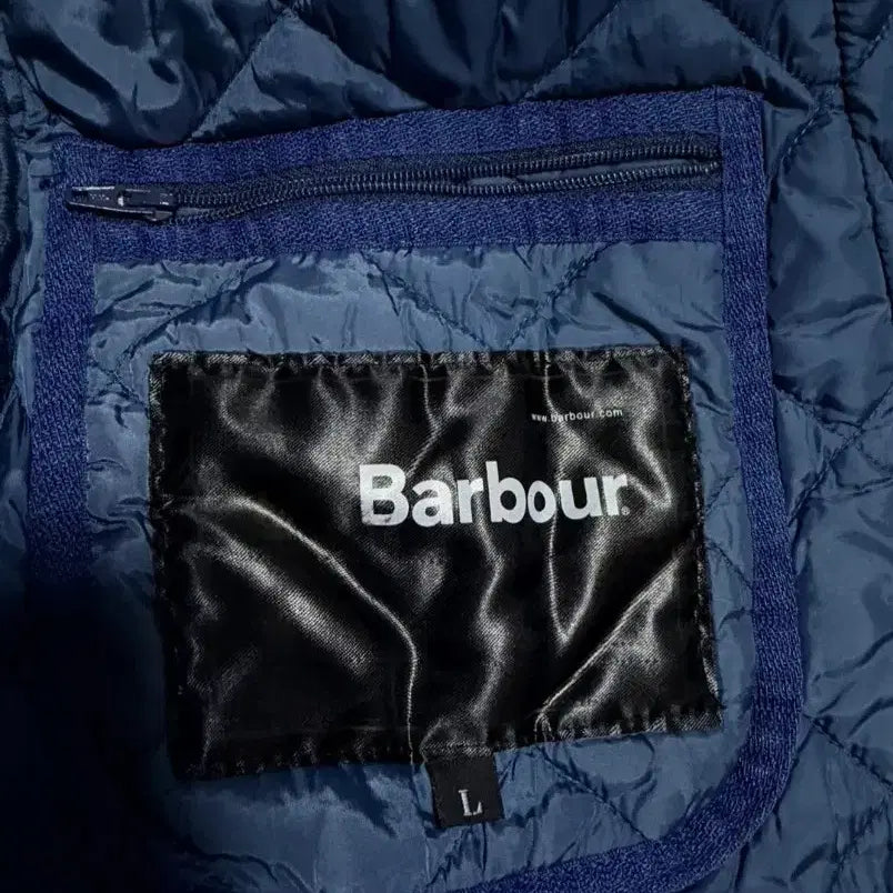 [BUNJANG] Barbour Augustine Quilted Jacket L Blue / 바버 어거스틴 퀼팅 자켓 L 블루 (105)
