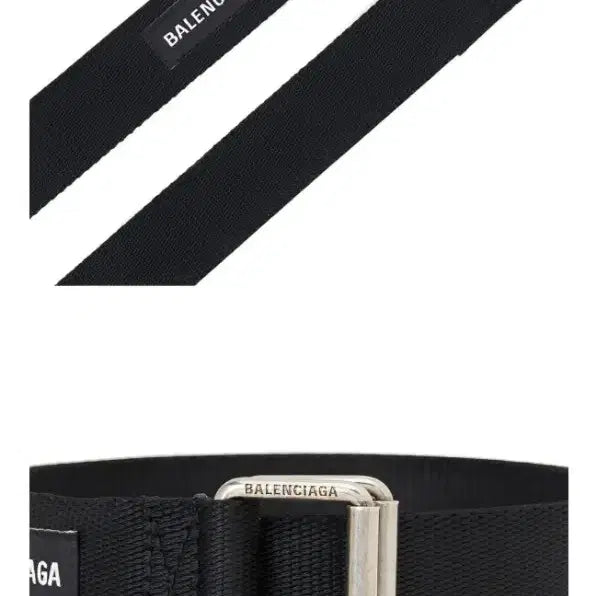 [BUNJANG] Balenciaga Army Fabric Belt - Black / 발렌시아가 아미 패브릭 벨트 블랙