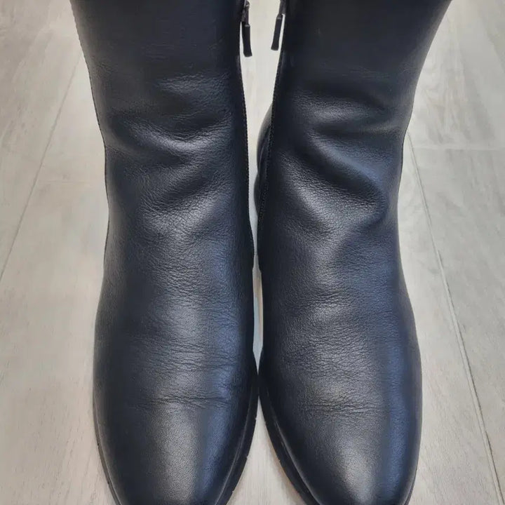 [BUNJANG] Geiger Black Leather Ankle Boots Size 255 / 255 가이거 블랙 가죽 앵클부츠