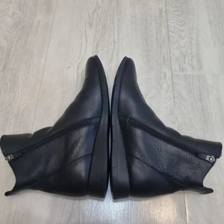[BUNJANG] Geiger Black Leather Ankle Boots Size 255 / 255 가이거 블랙 가죽 앵클부츠