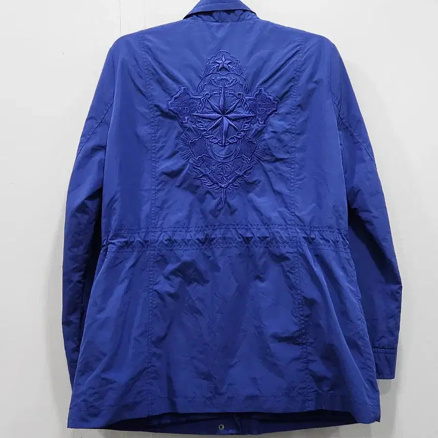 [BUNJANG] Crocodile Blue Windbreaker Parka Jacket (Women&