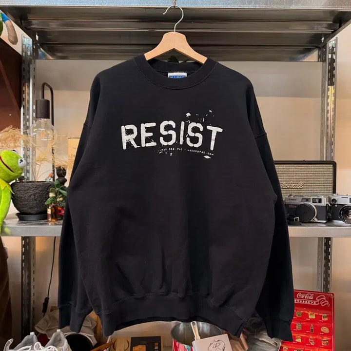 [BUNJANG] Hanes Resist T-shirt / 00S 헤인즈 RESIST 저항 운동 L