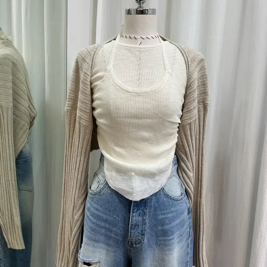 [BUNJANG] Bolero Cardigan / 골지가디건 볼레로가디건 봄가디건 간절기가디건 크롭가디건 여름가디건