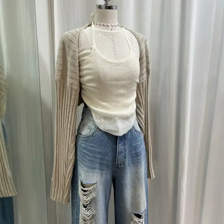 [BUNJANG] Bolero Cardigan / 골지가디건 볼레로가디건 봄가디건 간절기가디건 크롭가디건 여름가디건