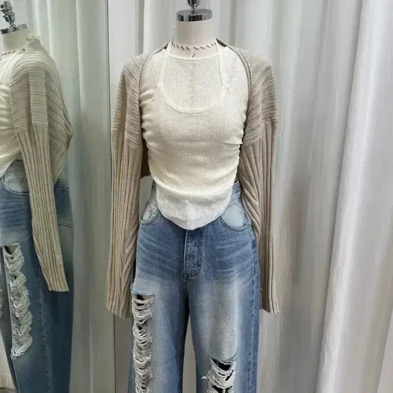 [BUNJANG] Bolero Cardigan / 골지가디건 볼레로가디건 봄가디건 간절기가디건 크롭가디건 여름가디건