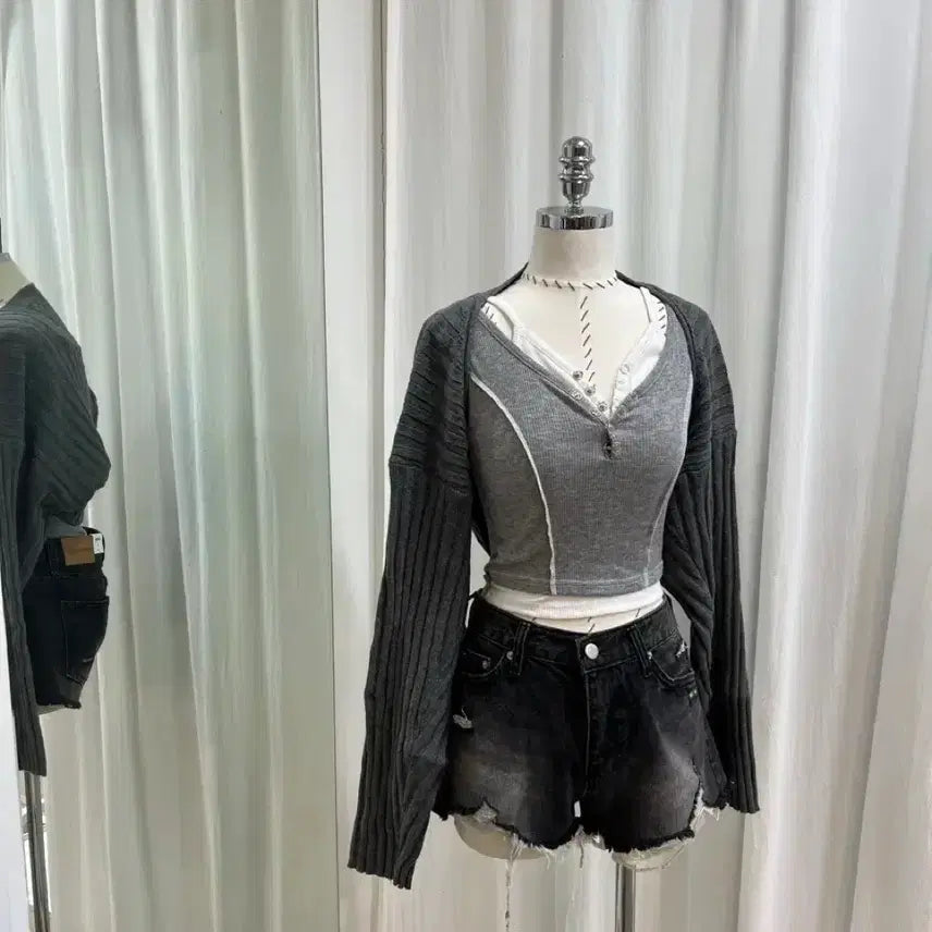 [BUNJANG] Bolero Cardigan / 골지가디건 볼레로가디건 봄가디건 간절기가디건 크롭가디건 여름가디건