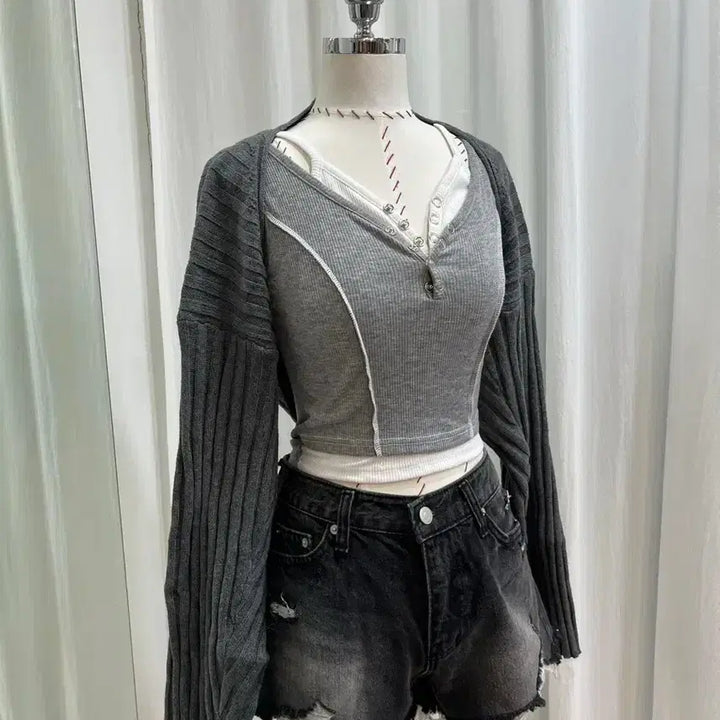 [BUNJANG] Bolero Cardigan / 골지가디건 볼레로가디건 봄가디건 간절기가디건 크롭가디건 여름가디건