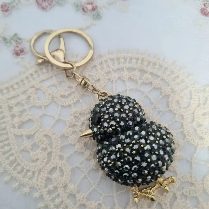 [BUNJANG] Black Chick Cubic Keyring / 블랙병아리 큐빅키링(새상품)