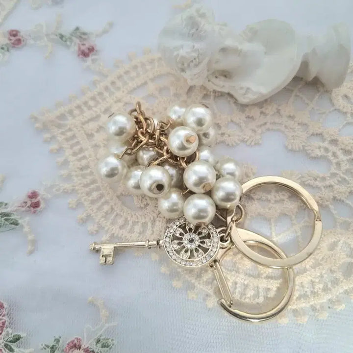 [BUNJANG] Pearl Keyring Ornament / 진주 키링 열쇠 장식품(새상품)