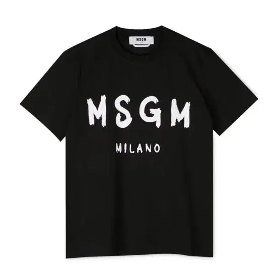 [BUNJANG] MSGM Black Short Sleeve T-shirt (XS) / MSGM 반팔티셔츠 블랙 xs