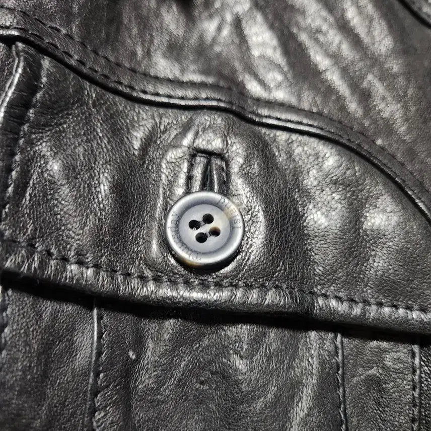 [BUNJANG] Thursday Island Leather Jacket / Thursday Island 블랙 가죽 자켓-55