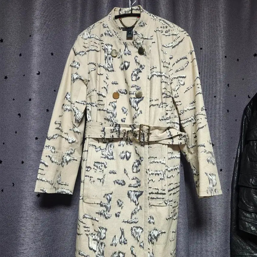 [BUNJANG] Marc Jacobs Pattern Double Trench Coat - Size 55 / 마크제이콥스 패턴 더블 트렌치코트-55