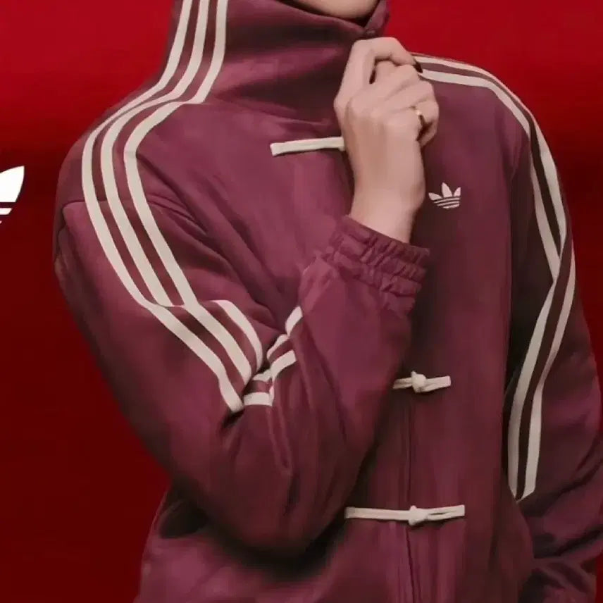 [BUNJANG] Adidas Burgundy Track Jacket M / 중티다스 아디다스 버건디 M