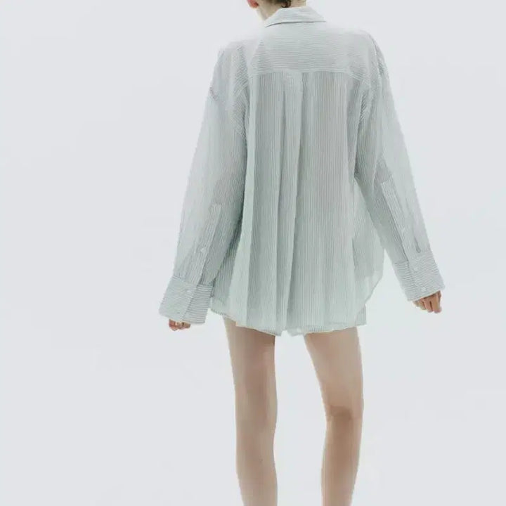 [BUNJANG] ZARA Oversized Cotton Striped Shirt / ZARA 자라 오버사이즈 코튼 스트라이프 셔츠