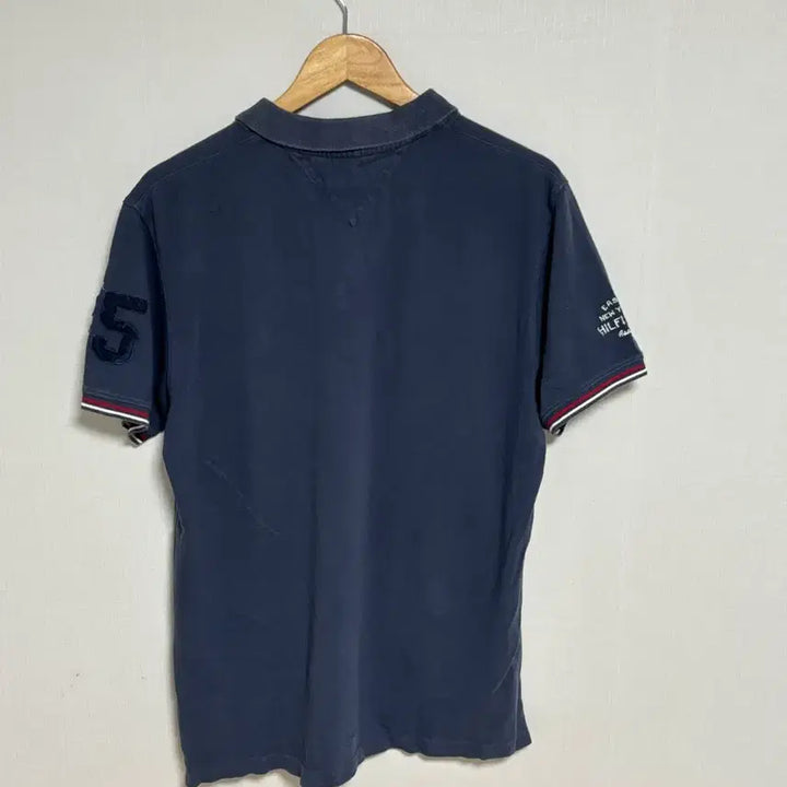 [SOLD OUT] 타미힐피거 USA 슬림핏 XL 네이비 반팔 카라티