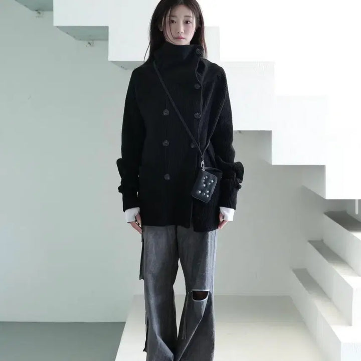 [BUNJANG] In&amp;Yang In Harmony Double Button Cardigan / 인앤양인하모니 더블버튼가디건