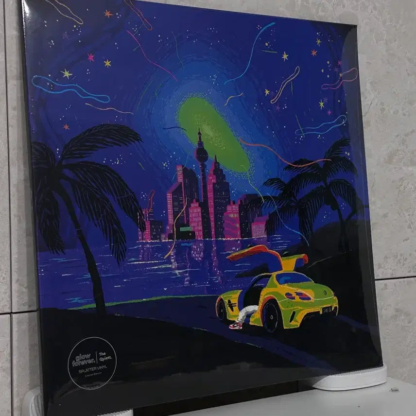[SOLD OUT] 오늘만택포17.5)더 콰이엇 glow forever 스플래터 LP 미개봉