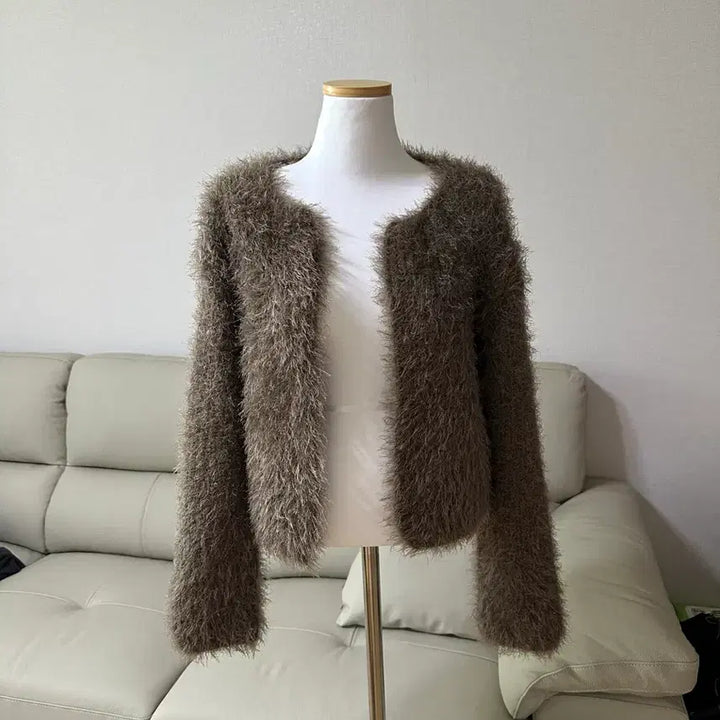 [BUNJANG] Generic Boucle Cardigan / 부클가디건 브라운(원가 80,000)