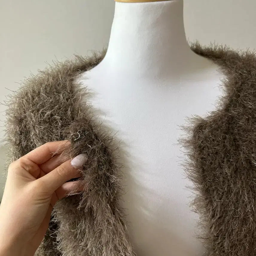 [BUNJANG] Generic Boucle Cardigan / 부클가디건 브라운(원가 80,000)