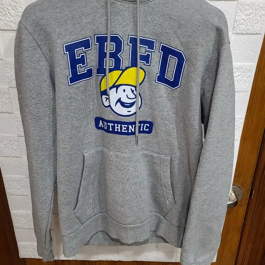 [BUNJANG] EBFD Gray Fleece Hoodie M / EBFD 회색 기모 후드티 M