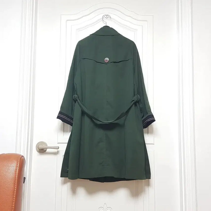 [BUNJANG] ab.f.z Green Trench Coat / ab.f.z 맥카라 그린 트렌치코트 프리사이즈 봄가을 간절기 아우터