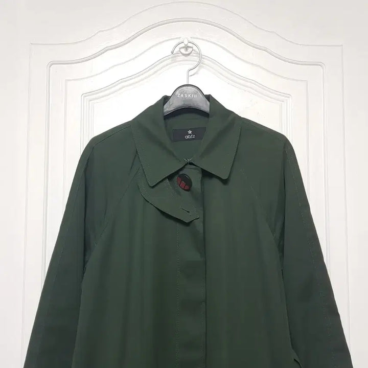 [BUNJANG] ab.f.z Green Trench Coat / ab.f.z 맥카라 그린 트렌치코트 프리사이즈 봄가을 간절기 아우터