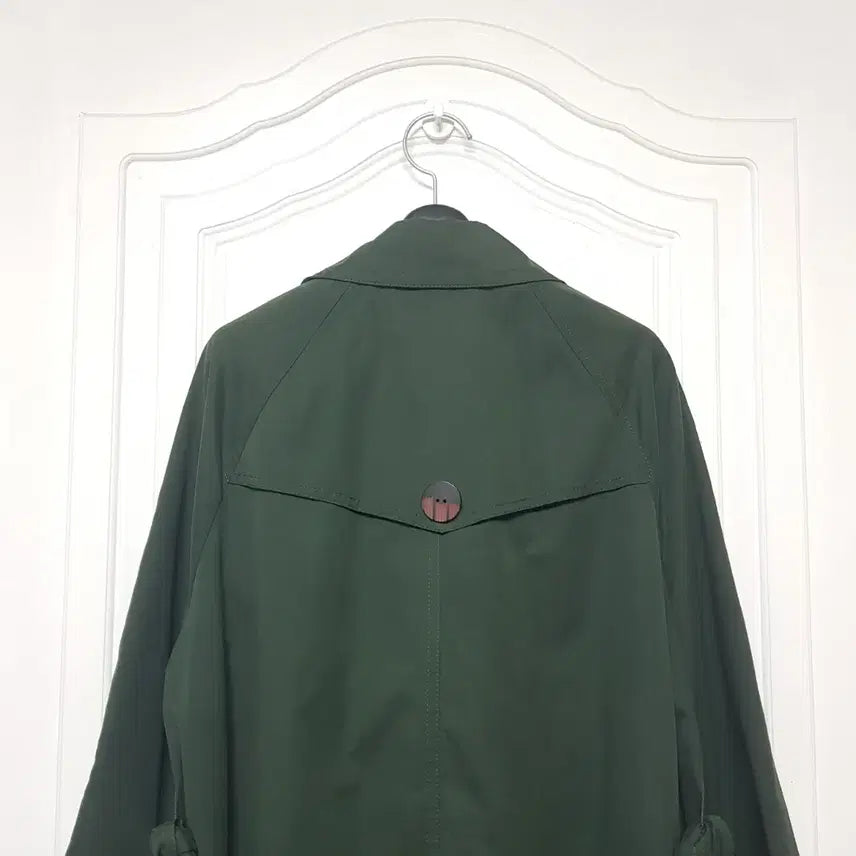[BUNJANG] ab.f.z Green Trench Coat / ab.f.z 맥카라 그린 트렌치코트 프리사이즈 봄가을 간절기 아우터