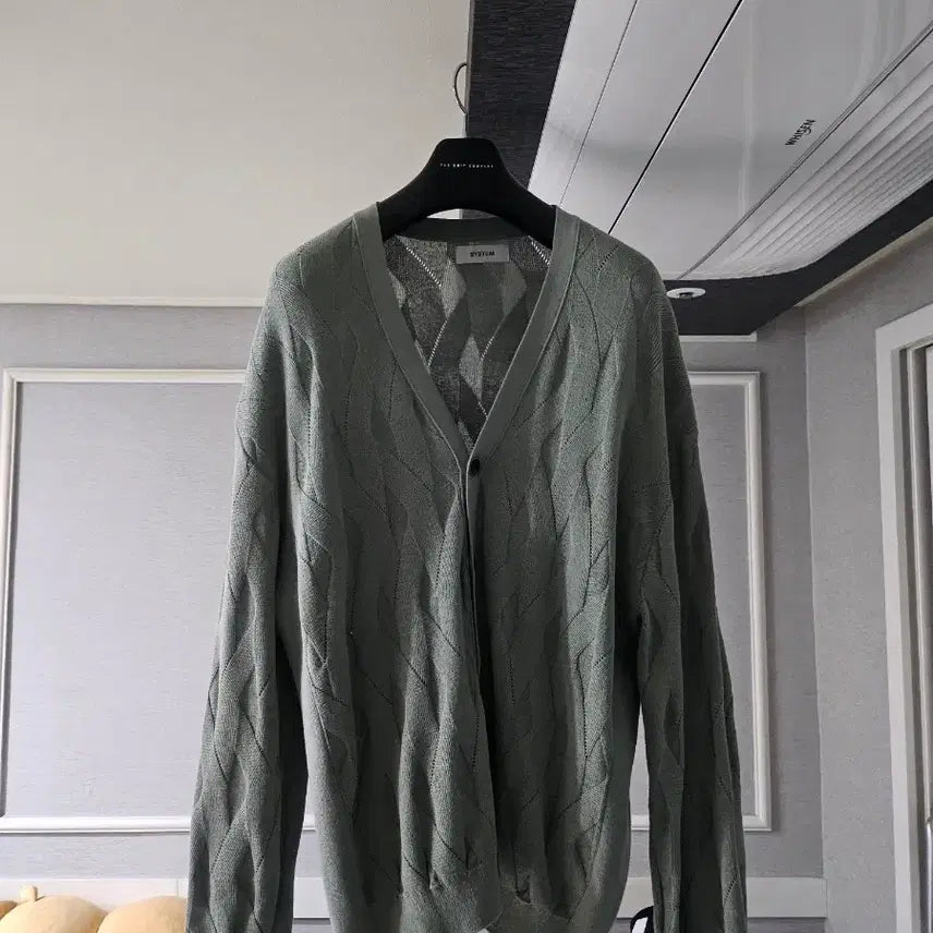 [BUNJANG] System Homme Cable Knit Cardigan Size 100 / [거의 새것] 시스템옴므 케이블 니트 가디건 100
