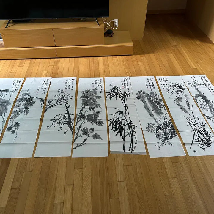 [BUNJANG] Buddhist Monk Gojeong Painting Set / 고정스님의 병품 그림8점