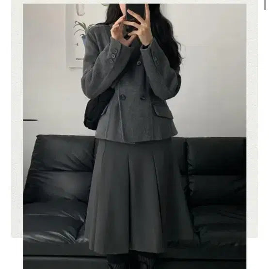 [BUNJANG] Royel Wool Jacket / 프렌치 심플클래식 모던시크 여리핏 울 로이쉘 자켓