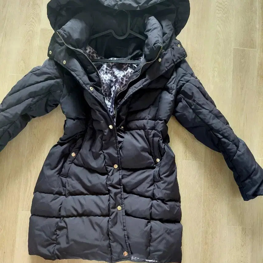 [SOLD OUT] JOINUS 갸루 레오파드 안감 원피스형 패딩