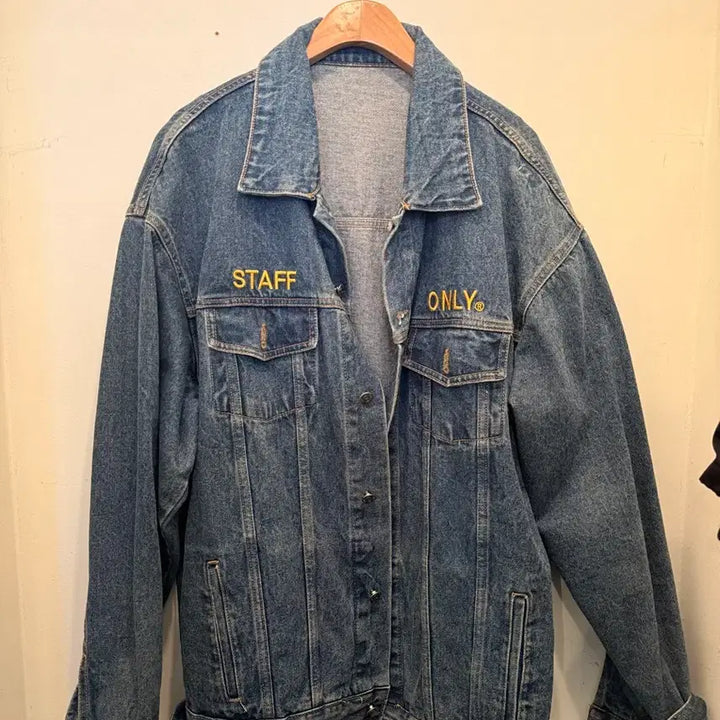 [BUNJANG] ONLY Staff Denim Jacket / ONLY 스탭 데님 자켓 청자켓