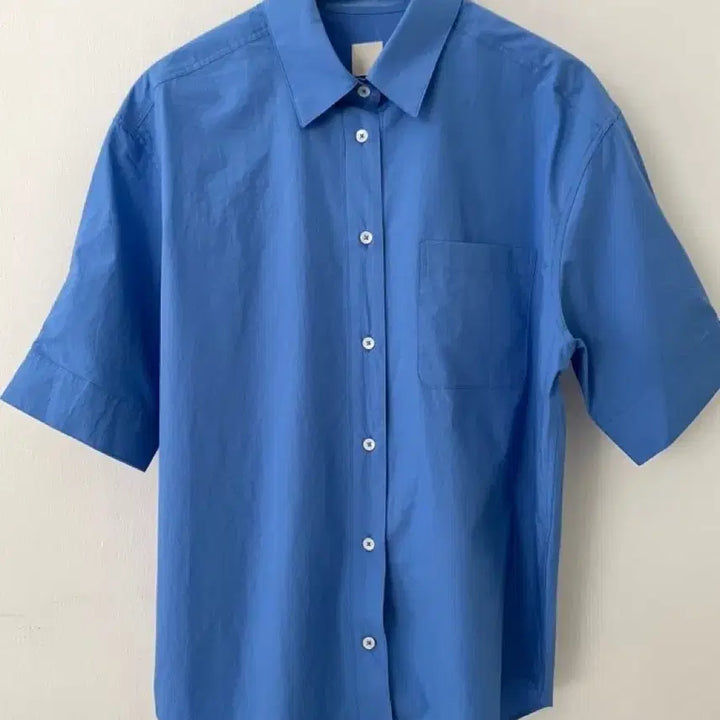 [BUNJANG] Ribbonbit Andrew Blue Oversized Shirt / 리본빛 (구 모네) 앤드류 블루 셔츠
