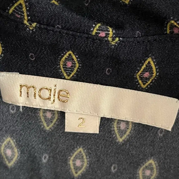 [BUNJANG] Maje Patterned Long Dress Size 2 / 마쥬 패턴 원피스 2사이즈