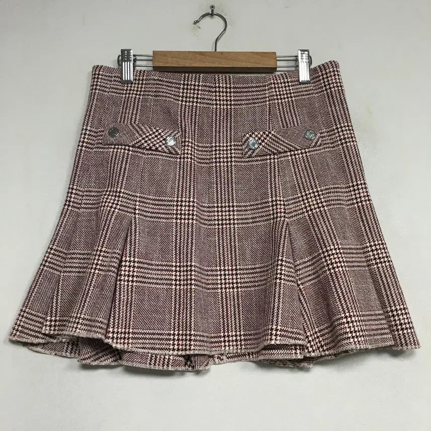 [BUNJANG] Maje Check Flare Skirt Size 28 / 새상품 MAJE 마쥬 체크 플레어 스커트 28